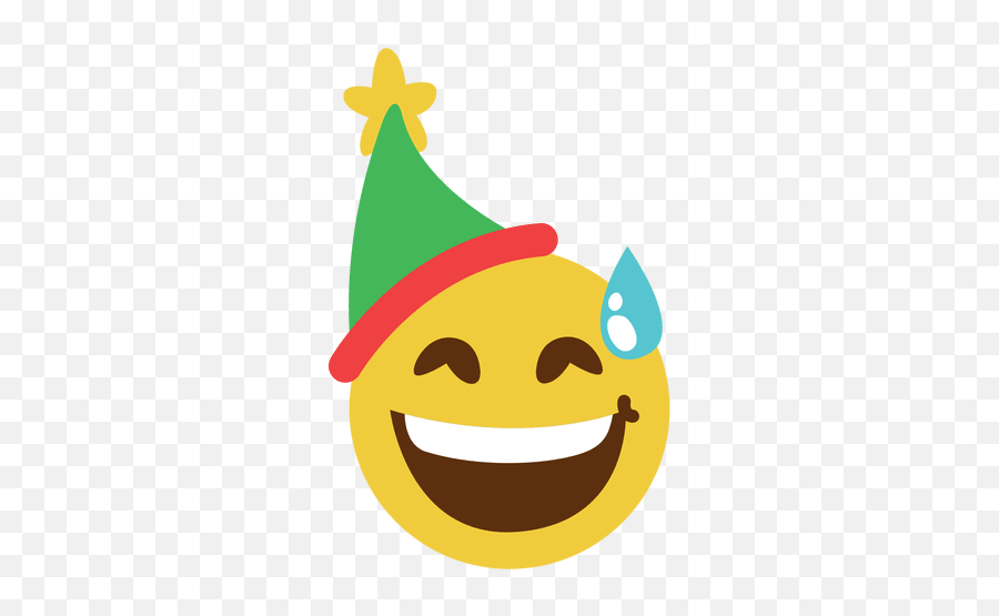 Embarrassed Smile Elf Hat Face Emoticon - Laughing Elf Face Emoji,Embarrassed Emoji