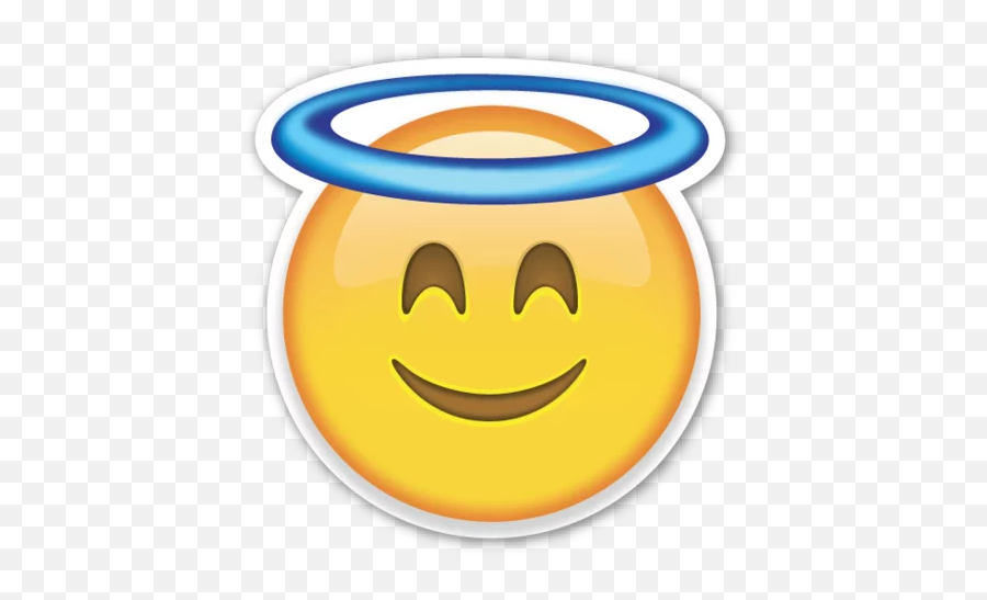 Smiling Face With Halo - Emojis Png,Moon Emoji