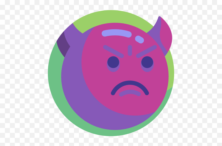 Devil - Free Smileys Icons Dot Emoji,Thankful Facebook Emoticon Purple