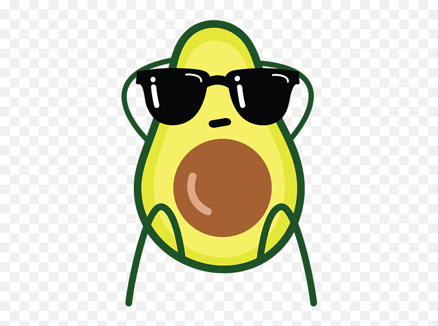 Cool Sunbathing Avocado In Sunglasses Guacamole Lover Weekender Tote Bag - Cool Avocado Emoji,Guacamole Emoticon