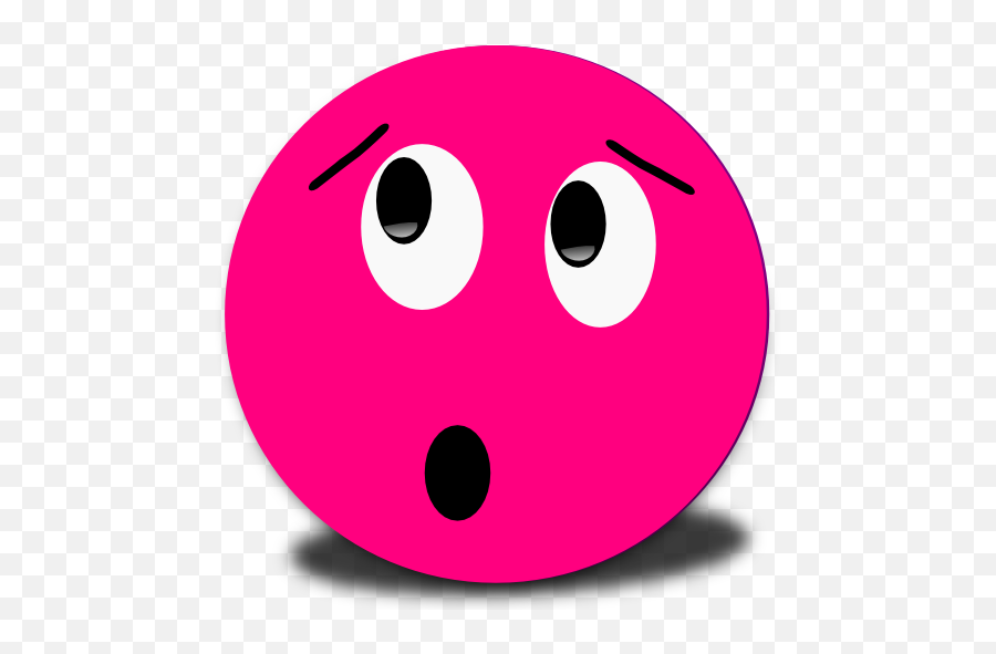 Embarrased Smiley Pink Emoticon Clipart I2clipart - Pink Emoji Surprised Faces,Emoticon Clipart Arms Crossed