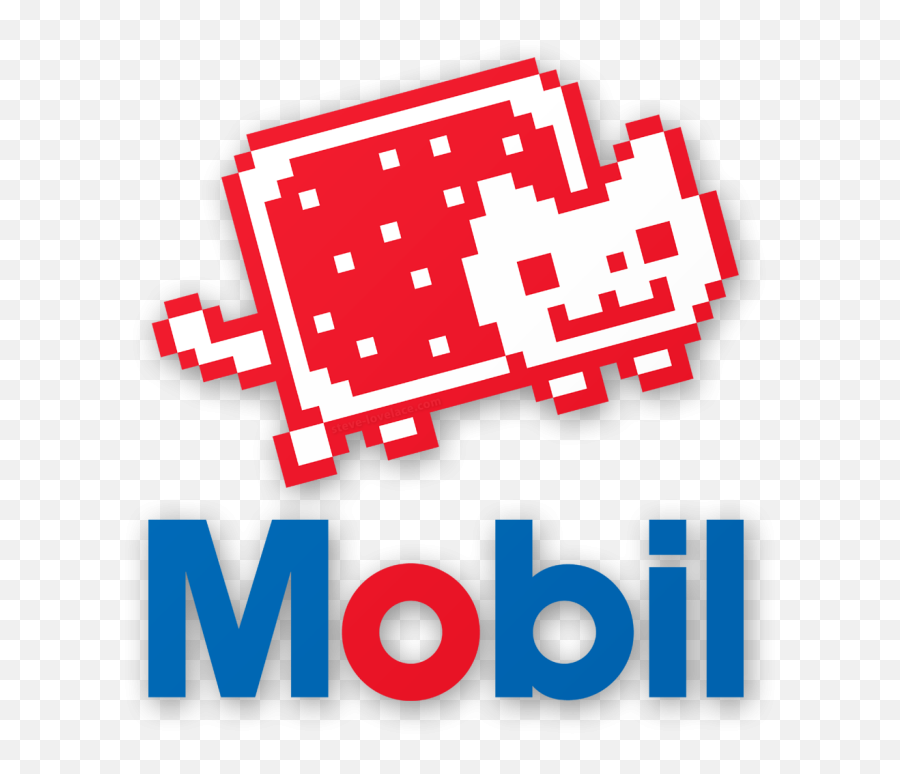 Mobil Logo With Nyan Cat Emoji,How Do You Make A Nyan Cat Emoticon