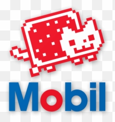 Mobil Logo With Nyan Cat Emoji,How Do You Make A Nyan Cat Emoticon