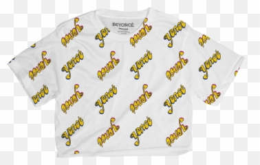Beyonce Holiday Collection 2017 - Short Sleeve Emoji,Colorful Emoji Crop Top