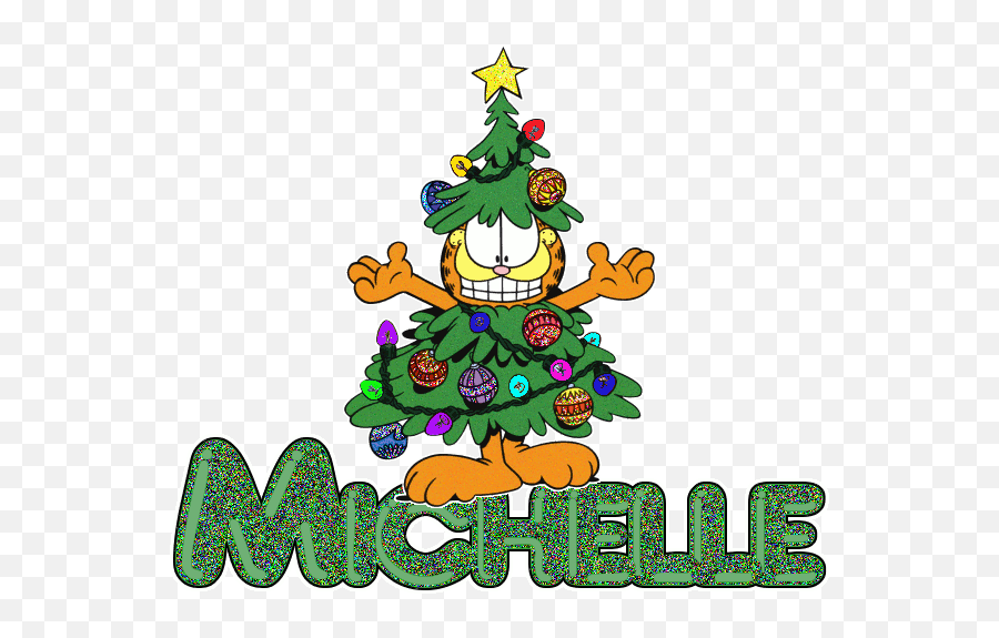 Michelle Name Graphics And Gifs - Animated Gif Garfield Christmas Emoji,Garfield Emoticons