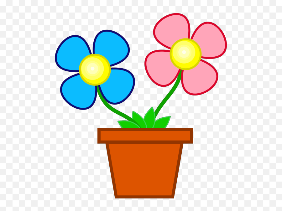 Flowers In A Vase Clip Art 107768 Free Svg Download 4 Vector Emoji,Cute Flower Japanese Emoticon