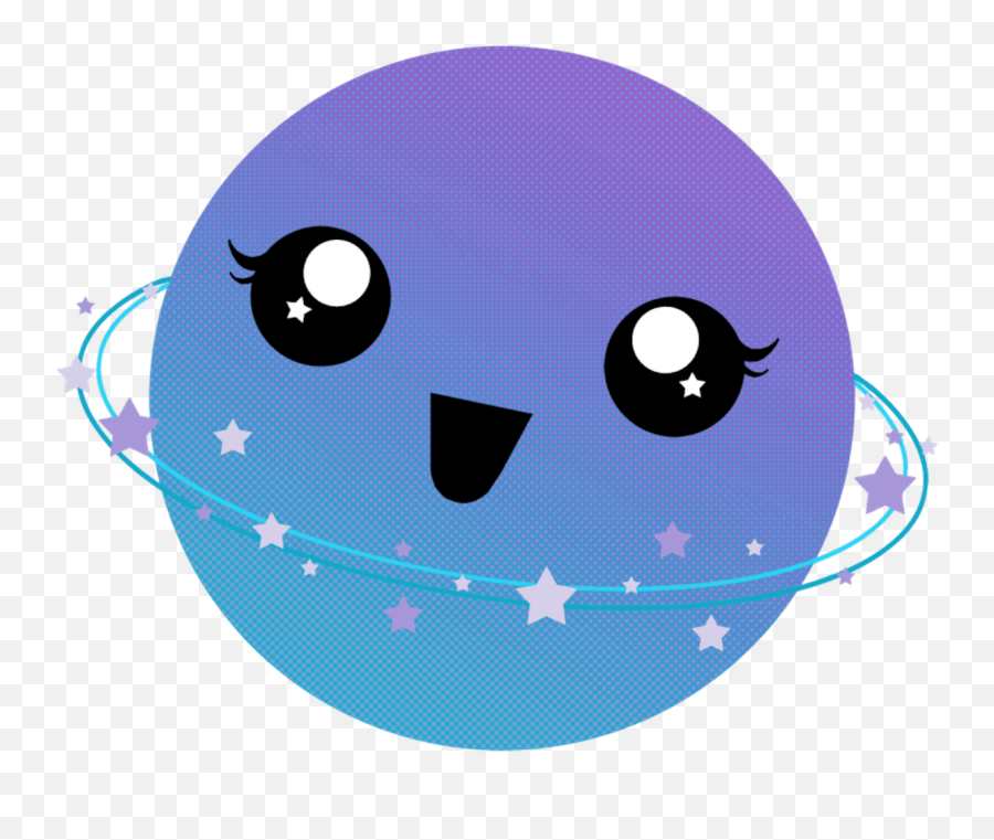 Download Hd Kawaii Planet Png Transparent Png Image Emoji,Emoticon Planet.com