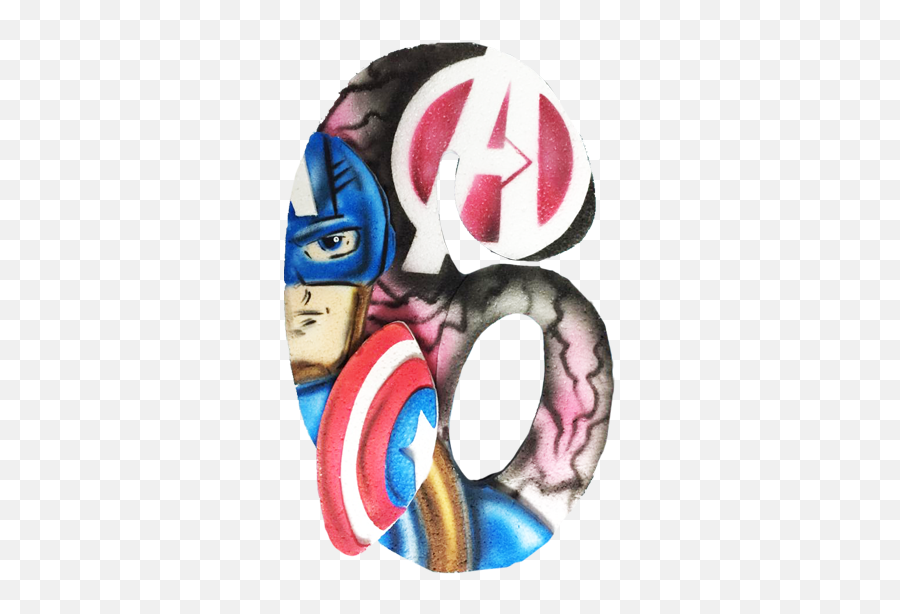 Numero - Party Day Numeros Del Capitan America Emoji,Captain America Shield Emoji