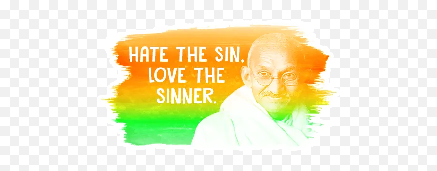 Mahatma Gandhi Quote By You - Sticker Maker For Whatsapp Emoji,Senior Quotes With Emojis