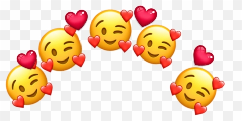 Heart Emoji Love Crown Sticker By Galaxymagickitten,Heart Smiles Emoji