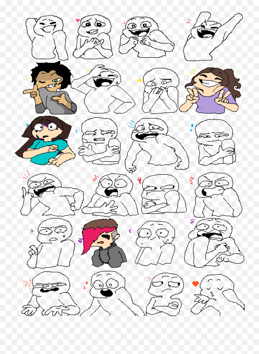 Editing Emotions - Free Online Pixel Art Drawing Tool Pixilart Fictional Character Emoji,Emotions To Draw