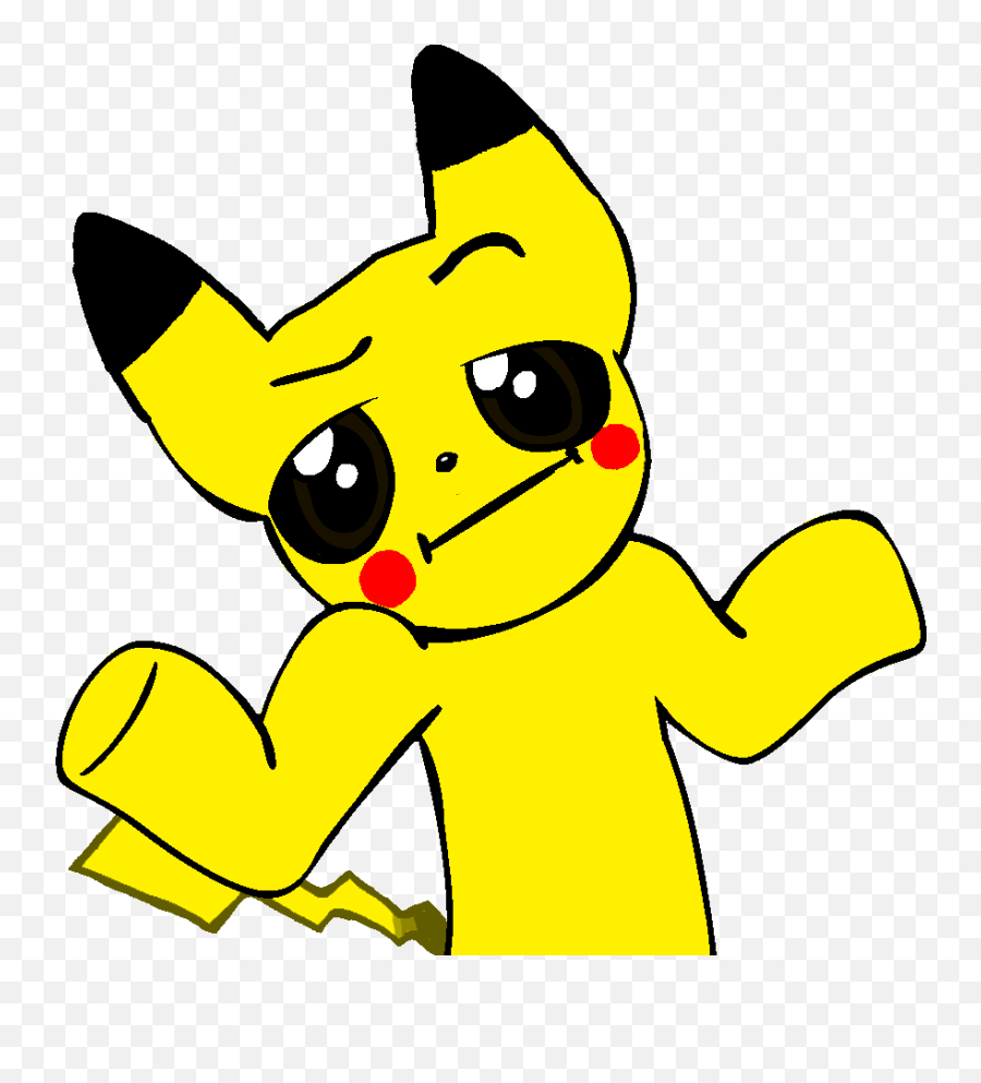 37kib 872x936 Pikachu Shrug - Pikachu Shrug Emoji,Shrug Emoji