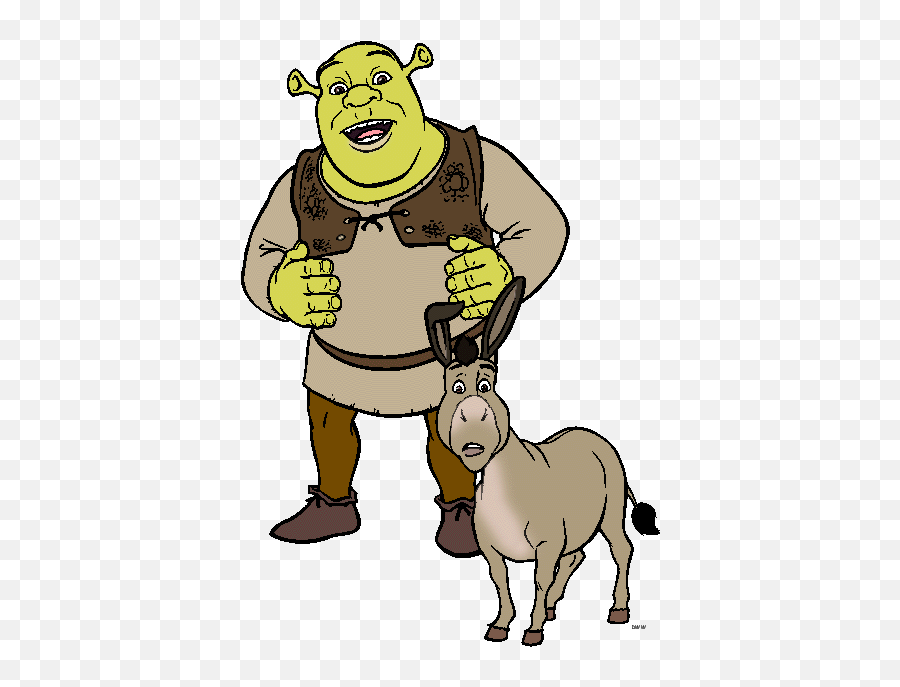 Free Shrek Clipart Download Free Clip - Shrek And Donkey Clipart Emoji,Shrek Emoticon