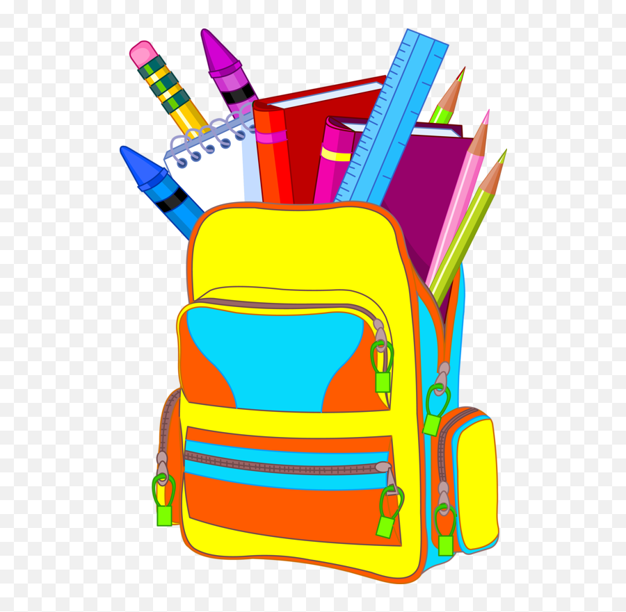 Clipart Homework Backpack Clipart Homework Backpack - Animated School Bag Png Emoji,Emoji Knapsack