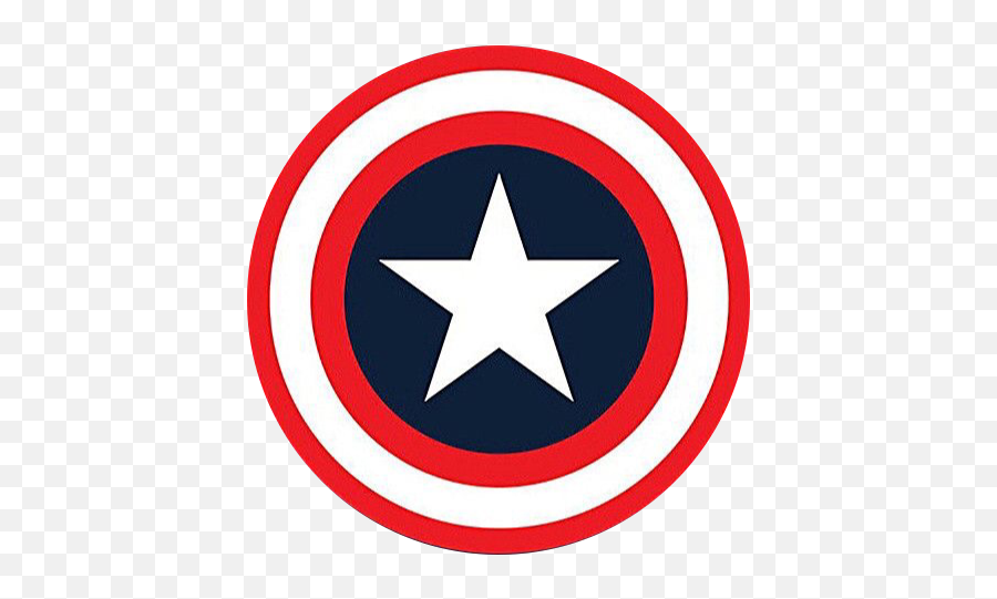 Captainamerica Shield Sticker By Mtríu0027 Mgíc - Avengers Logo Minimal Poster Emoji,Captain America Civil War Emojis