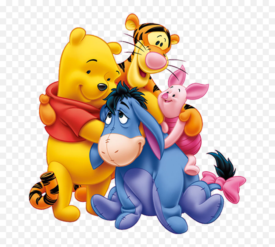 Free Clip Art - Winnie The Pooh And Friends Png Emoji,Cuddle Emoji