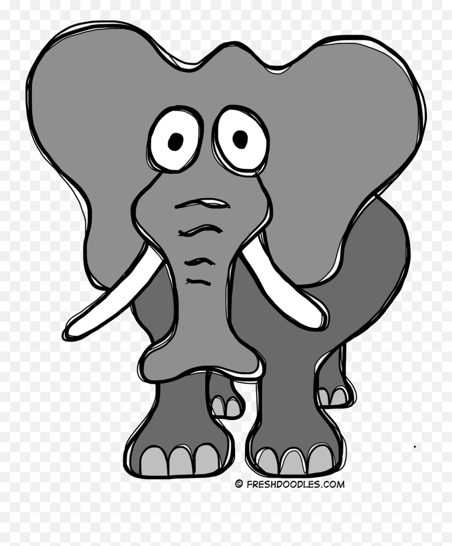 Clip Art - Elephant Images Kids Cartoon Background Black Emoji,Free Emotion Posters