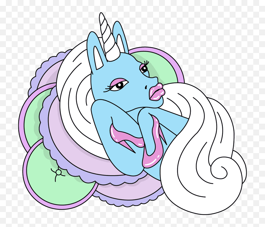 Top I Have A Kawaii Unicorn Stickers For Android Ios Gfycat - Sassy Unicorn Gif Emoji,Sushi Emojis