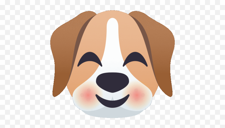 Blushing Dog Gif - Dog With A Big Smile Emoji,Aw Shucks Emoji
