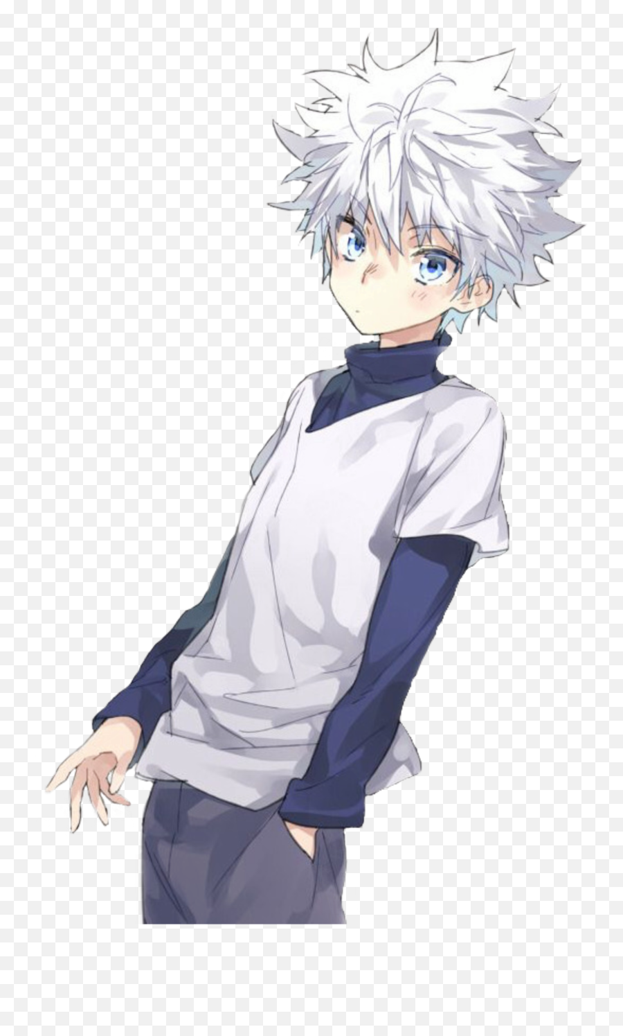 The Most Edited - Killua Zoldyck Tumblr Stickers Emoji,Emoticon Pensierosa