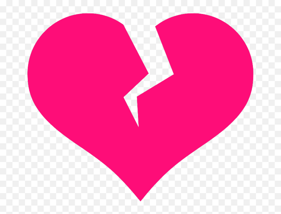Broken Red Heart Emoji Png - Pink Broken Heart Clipart,Red Heart Emoji