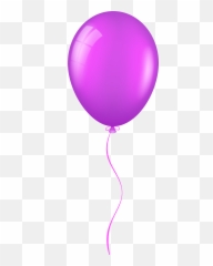 Transparent Background Purple Balloon - Transparent Background Balloon Clipart Emoji,Balloon Emoji Png