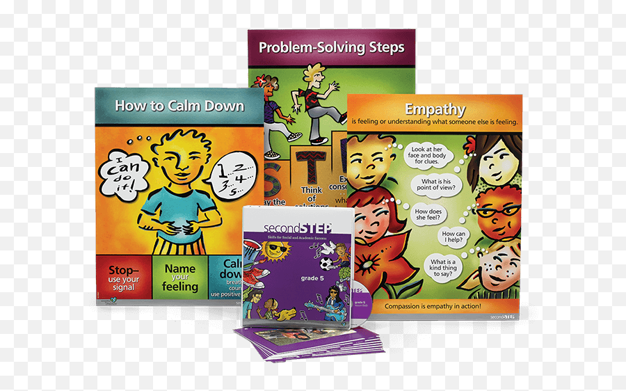 Second Step Grade 5 Classroom Kit Emoji,Children's Emotion Books Empothy
