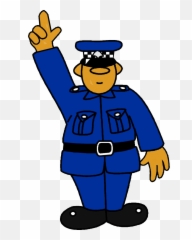 Officer Cartoon Clip Art Gesture - Traffic Police In Cartoon Cartoon Traffic Police Emoji,Police Emoji