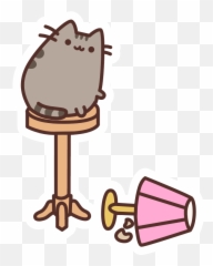 Pusheen Diy Floor Lamp Sticker - Pusheen Memes Emoji,Kity Emotions For Kids