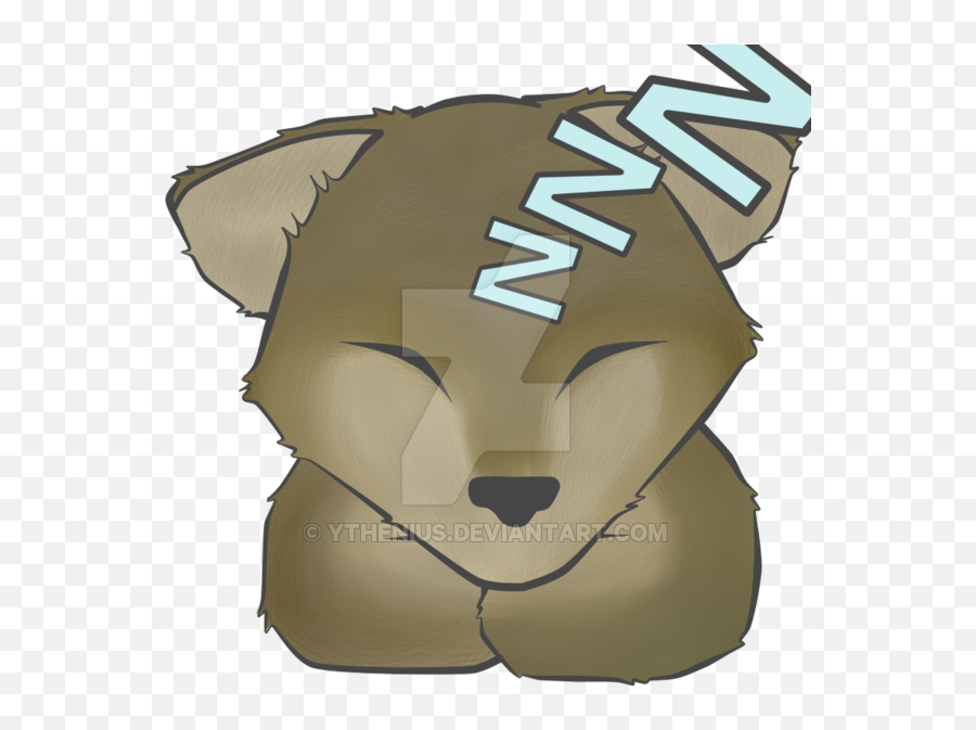 Sleepy Wolf Twitch Emote - Sleepy Wolf Clipart Full Size Dog Emoji,Anime Aleepy Emotion