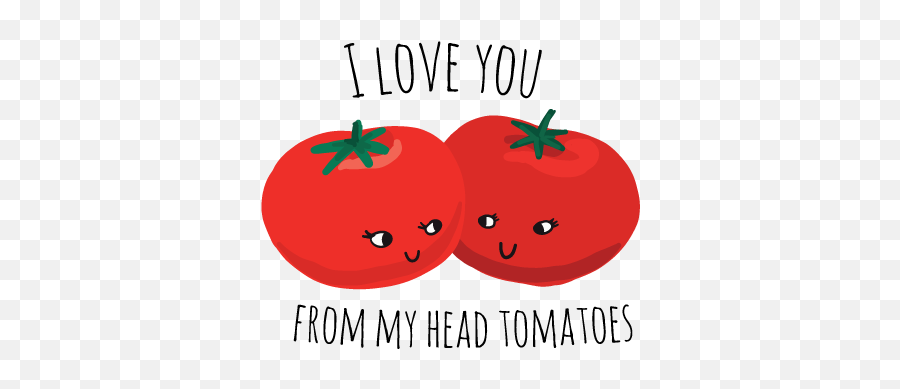 Food Love Sticker Pack - Love You From My Head Tomatoes Png Emoji,Find The Emoji Tomato