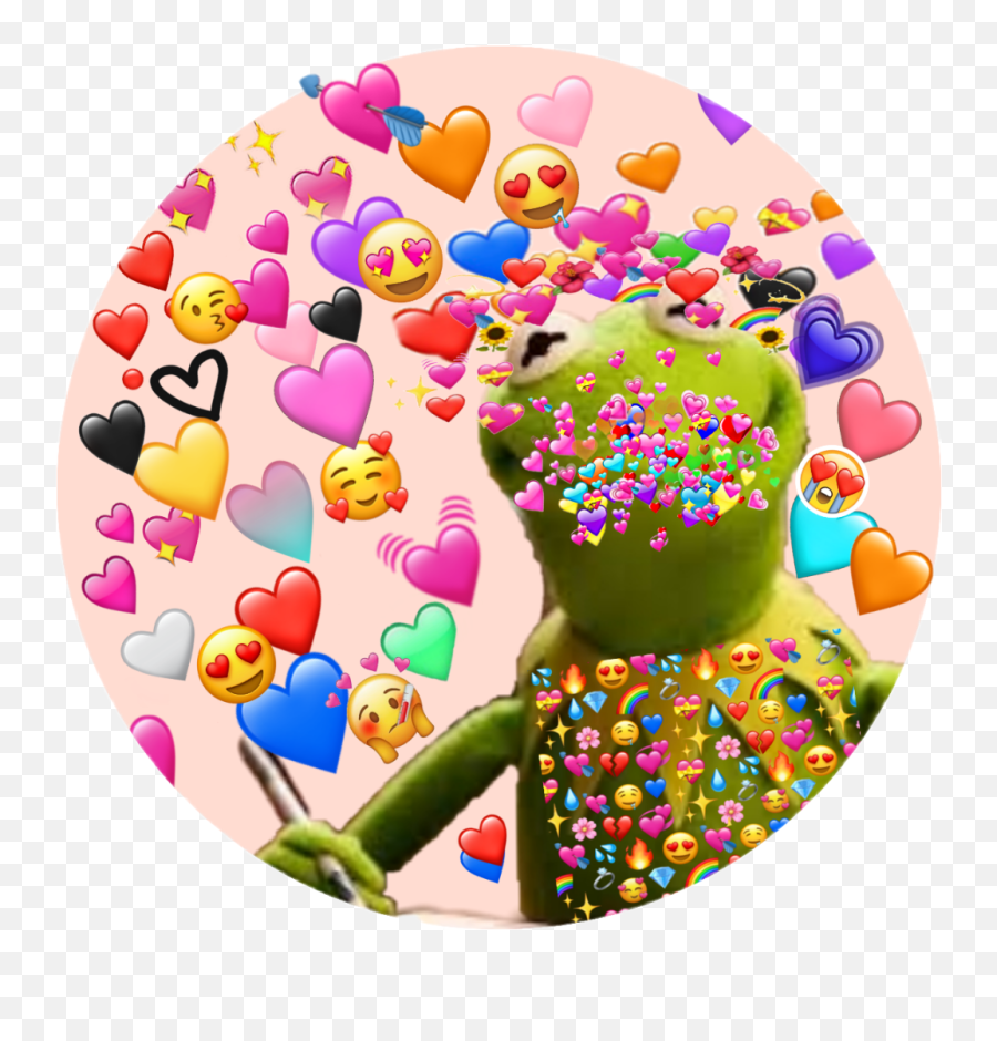 Kermit Sticker - Love Kermit The Frog With Hearts Emoji,Kermit Heart Emojis