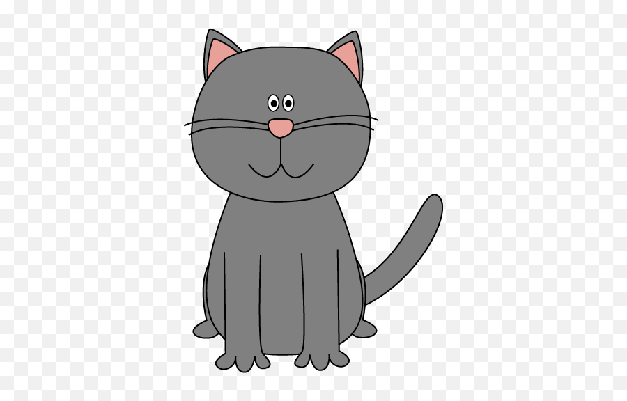 Gray Cat Clip Art - Gray Cat Image Grey Cats Cat Clipart Black Cat Clipart Cute Emoji,Deflated Emoji