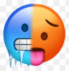 Frio Calor Sticker - Happy Emoji,Emojis De Frio