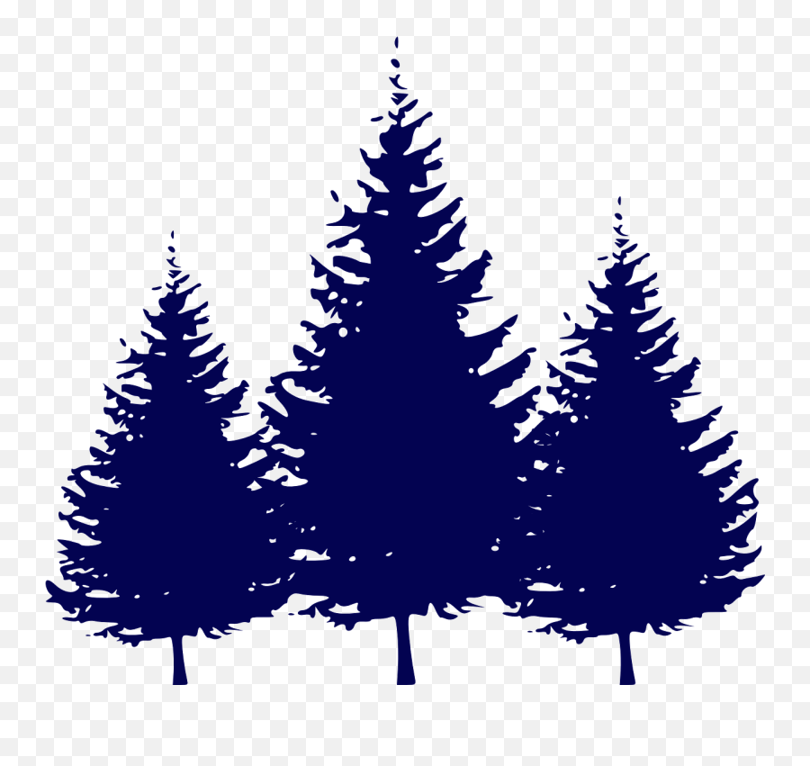 Pine Tree Silhouette Clip Art - Pine Tree Vector Png Emoji,Pine Tree And Plant Emojis Facebook