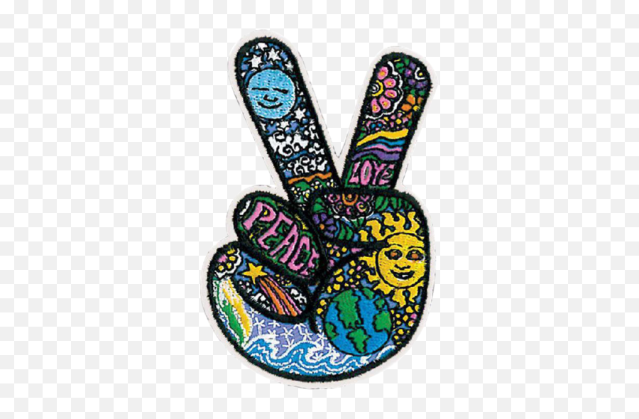 Peace Fingers Patch By Dan Morris Swags - Embroidered Patch Emoji,Peace Fingers Emoji Facebook