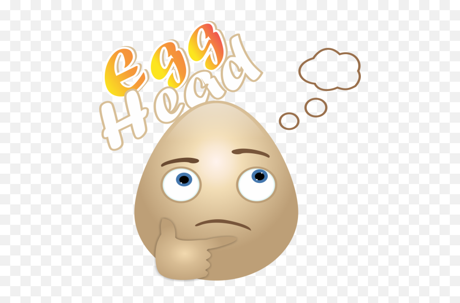 Egghead - Happy Emoji,Egghead Emoticon