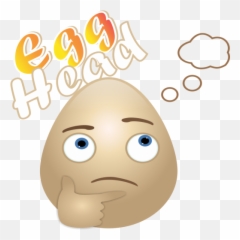 Egghead - Happy Emoji,Egghead Emoticon