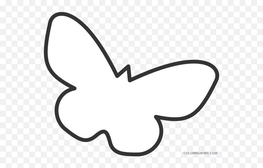 Butterfly Silhouette Coloring Pages Butterfly Silhouette - Silhouette White Butterfly Clipart Emoji,Kiss Emoji Face Silhouette Patterns