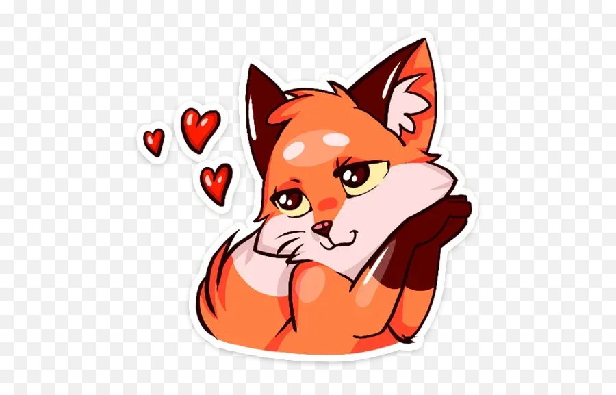 Fox Sticker Pack Emoji,Fox Animal Emotions