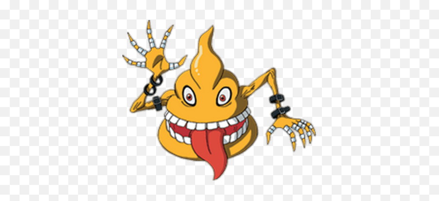 Digimon Character Sukamon Waving Transparent Png - Stickpng Sukamon Digimon Emoji,Wechat Crab Emoticon