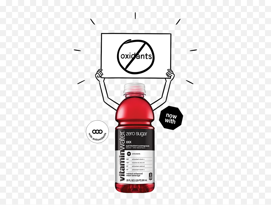 Vitaminwater Zero - Xxx Açai Blueberry Pomegranate Emoji,What Emotions Go With The Color Pomegranite