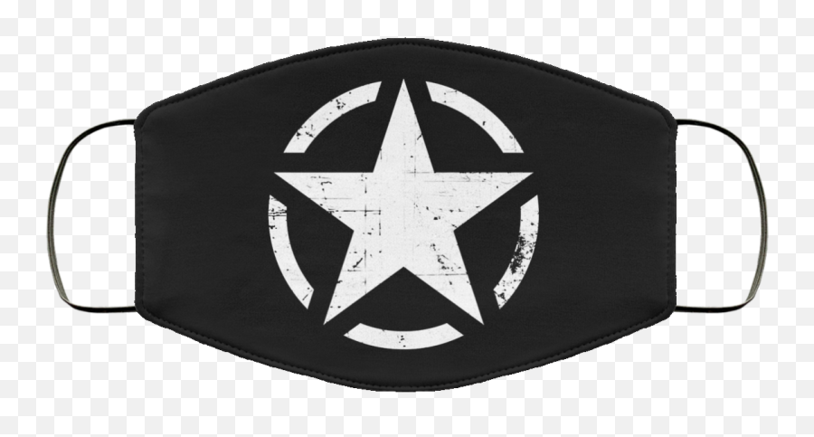 Allied Star Symbol Roundel Slim Fit Face Mask - Teelooker Emoji,White Star Emoticon