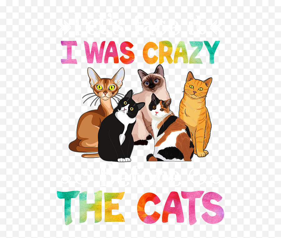 Lets Face It I Was Crazy Before The Cat Tote Bag For Sale By Emoji,Cat Face Paw Emoticon