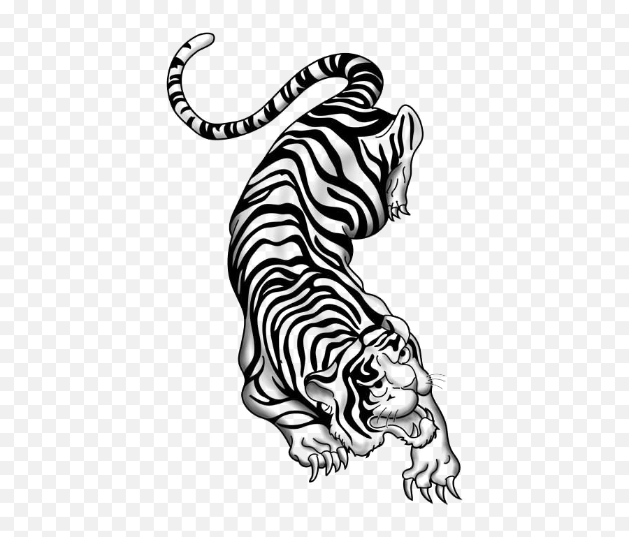 Tiger Tattoos Png Picture Png Mart Emoji,Model With Emoji Tactoo