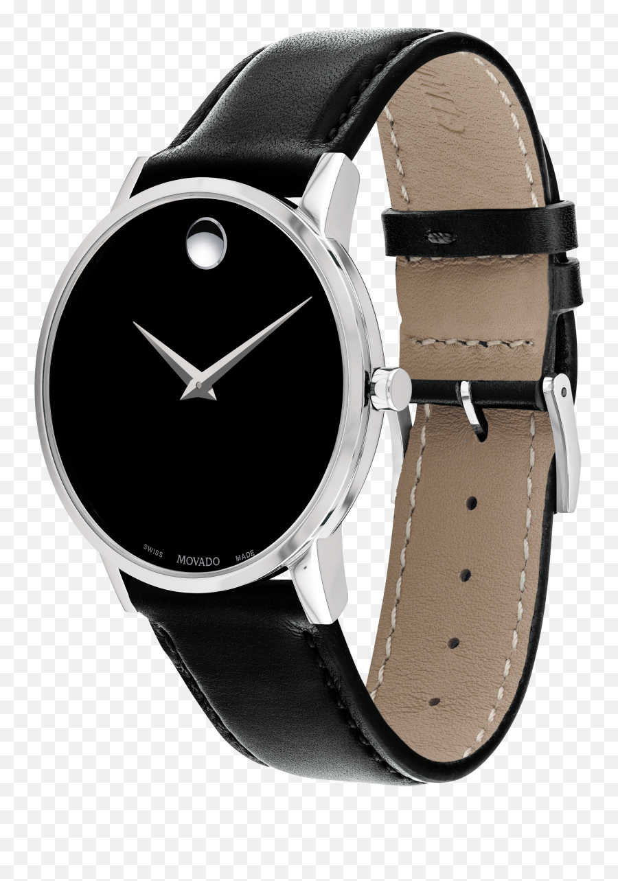 Movado Museum Classic Menu0027s Stainless Steel Watch With Emoji,Emotion Leg Strap