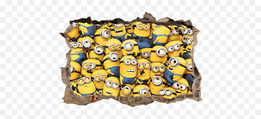 Download Hole Minions - Minion Puzzles Full Size Png Image Emoji,Picture Puzzles Using Emoticon