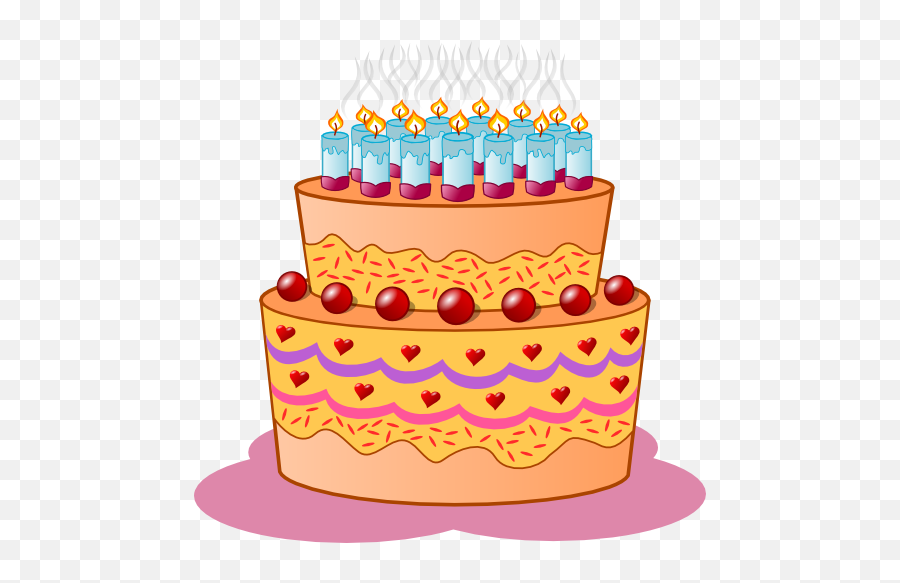Birthday Cake Clipart I2clipart - Royalty Free Public Emoji,Emoticons For Birthday Cake