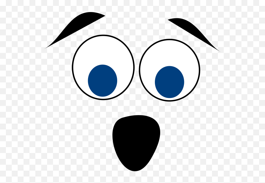 Surprised Cartoon Face Png Clipart - Full Size Clipart Surprised Cartoon Face Png Emoji,Shocked Emoticon