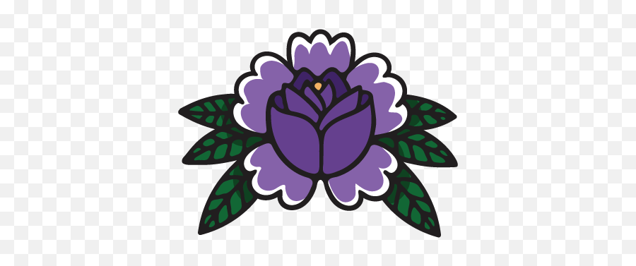 Taylor Huggins Media Emoji,Violet Emoji Flower